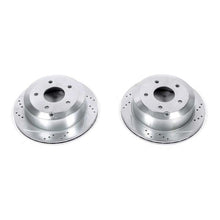 Load image into Gallery viewer, Power Stop 05-06 Pontiac GTO Rear Evolution Drilled &amp; Slotted Rotors - Pair
