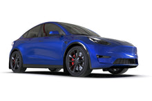 Load image into Gallery viewer, Rally Armor 20-22 Tesla Model Y White UR Mud Flap w/ Black Logo
