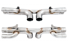 Load image into Gallery viewer, AWE Tuning Porsche 991 GT3 / RS Center Muffler Delete - Diamond Black Tips
