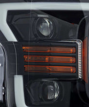 Load image into Gallery viewer, AlphaRex 18-20 Ford F-150 LUXX LED Proj Headlights Plank Style Jet Blk w/Activ Light/Seq Signal/DRL
