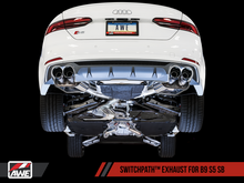 Load image into Gallery viewer, AWE Tuning Audi B9 S5 Sportback SwitchPath Exhaust - Non-Resonated (Silver 102mm Tips)
