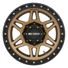 Load image into Gallery viewer, Method MR312 18x9 +18mm Offset 8x6.5 130.81mm CB Method Bronze/Black Street Loc Wheel
