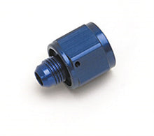 Load image into Gallery viewer, Russell Performance BLUE ANODIZED -6 TUBE COUPLING NUT W/ FLARED REDUCER TO -4 AN MALE
