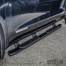 Load image into Gallery viewer, Westin 19-20 Chevrolet Silverado/GMC Sierra 1500 Double Cab PRO TRAXX 5 Oval Nerf Step Bars - Black
