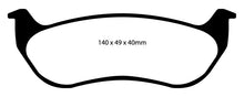 Load image into Gallery viewer, EBC 07-11 Ford Explorer Sport Trac 4.0 Greenstuff Rear Brake Pads
