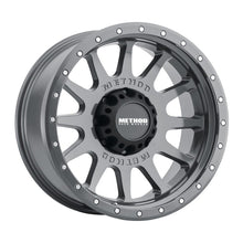 Load image into Gallery viewer, Method MR605 NV 20x10 -24mm Offset 8x180 124.1mm CB Gloss Titanium Wheel
