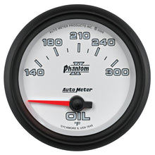 Load image into Gallery viewer, Autometer Phantom II 2 5/8in 140-300 Degree F Short Sweep Electronic Oil Temperature Gauge
