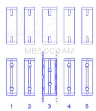 Load image into Gallery viewer, King Ford Fiesta 1.25i (ZETEC) Crankshaft Main Bearing Set
