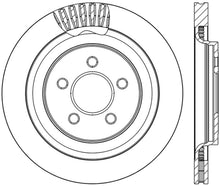 Load image into Gallery viewer, StopTech Slotted &amp; Drilled Sport Brake Rotor - 2015 Ford Mustang GT - Rear Right
