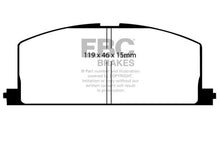Load image into Gallery viewer, EBC 90-91 Toyota Celica 1.6 Yellowstuff Front Brake Pads
