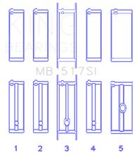 Load image into Gallery viewer, King Chrysler 360 / 360CI 5.9L V8 (Size .010) Main Bearing Set
