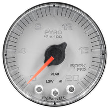 Load image into Gallery viewer, Autometer Spek-Pro Gauge Pyro. (Egt) 2 1/16in 2000f Stepper Motor W/Peak &amp; Warn Slvr/Chrm
