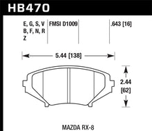 Load image into Gallery viewer, Hawk 08-10 Mazda RX-8 Grand Touring/Sport/Touring / 04-07 RX-8 DTC-60 Race Front Brake Pads

