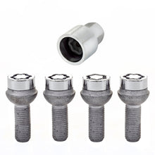 Load image into Gallery viewer, McGard Wheel Lock Bolt Set - 4pk. (Radius Seat) M12X1.5 / 17mm Hex / 27.9mm Shank Length - Chrome
