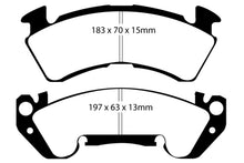 Load image into Gallery viewer, EBC 92-96 Chevrolet Caprice 4.3 Police Greenstuff Front Brake Pads
