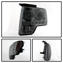 Load image into Gallery viewer, Spyder Ford F150 09-14 Projector Headlights Halogen Model- LED Halo LED Smke PRO-YD-FF15009-HL-SM
