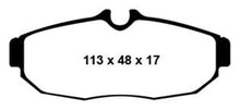 Load image into Gallery viewer, EBC 05-10 Ford Mustang 4.0 Redstuff Rear Brake Pads
