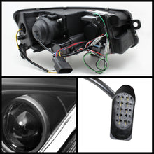 Load image into Gallery viewer, Spyder Audi A6 05-07 Projector Headlights Halogen Light Tube DRL Blk PRO-YD-ADA605-LTDRL-BK

