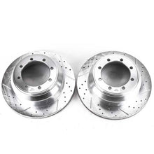 Load image into Gallery viewer, Power Stop 99-04 Ford F-350 Super Duty Rear Evolution Drilled &amp; Slotted Rotors - Pair
