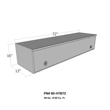 Load image into Gallery viewer, Westin/Brute HD Top Sider 13in x 72in w/flip up Door - Aluminum
