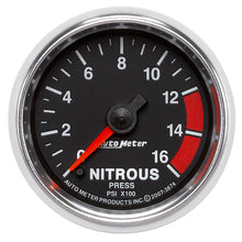 Load image into Gallery viewer, Autometer GS 2 1/16in. 1600PSI Nitrous Fuel Pressure Gauge
