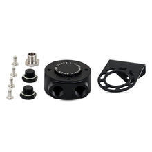Load image into Gallery viewer, Mishimoto 3/4 - 16 Thread Remote Oil Filter Mount - Black
