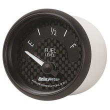 Load image into Gallery viewer, Autometer GT Series 52mm Short Sweep Electronic 0-90 ohms Fuel Level (For most 65-97 GM)
