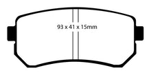 Load image into Gallery viewer, EBC 06-11 Hyundai Accent 1.6 Ultimax2 Rear Brake Pads
