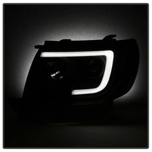 Load image into Gallery viewer, Spyder 05-11 Toyota Tacoma Ver 2 Proj Headlights - Light Bar DRL - Black Smoke PRO-YD-TT05V2-LB-BSM
