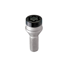 Load image into Gallery viewer, McGard Wheel Lock Bolt Set - 4pk. (Cone Seat) M14X1.25 / 17mm Hex / 27.3mm Shank Length - Black
