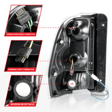 Load image into Gallery viewer, ANZO 2002-2009 Chevrolet Trailblazer LED Tail Lights w/ Light Bar Black Housing Clear Lens
