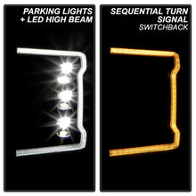 Load image into Gallery viewer, Spyder Ford F-250/F-350/F450 17-18 Full LED Headlights Chrome PRO-YD-FS17HALAP-SEQ-BK
