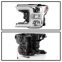 Load image into Gallery viewer, Spyder Signature Ford F150 18-19 (Halogen Model) Projector Headlights - Chrome (PRO-YD-FF15018-LB-C)
