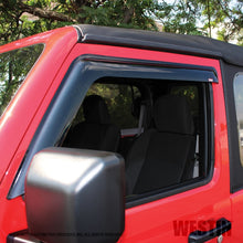 Load image into Gallery viewer, Westin 2018-2019 Jeep Wrangler JL Wade Slim Wind Deflector 2pc - Smoke
