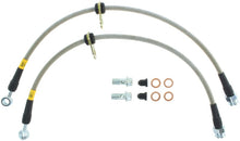 Load image into Gallery viewer, StopTech 06-14 Honda Ridgeline Stainless Steel Front Brake lines
