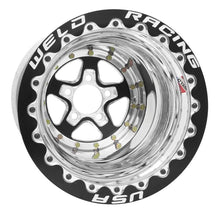 Load image into Gallery viewer, Weld Alumastar 2.0 15x10 / 5x4.75 BP / 3in. BS Black Wheel - Black Double Beadlock MT
