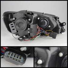 Load image into Gallery viewer, Spyder Volkswagen Jetta 11-14 Projector Headlights Halogen Light Tube DRL Blk PRO-YD-VJ11-LTDRL-BK
