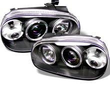 Load image into Gallery viewer, Spyder Volkswagen Golf IV 99-05 Projector Headlights LED Halo Black High H1 Low H1 PRO-YD-VG99-BK
