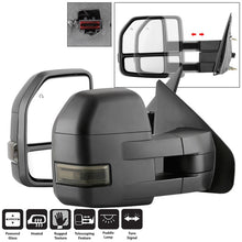Load image into Gallery viewer, xTune 04-14 Ford F-150 Heated LED Telescoping Mirrors - Smoke (Pair) (MIR-FF15009S-G4-PWH-SM-SET)
