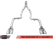 Load image into Gallery viewer, AWE Tuning 2017+ Dodge Challenger 5.7L Track Edition Exhaust - Diamond Black Quad Tips
