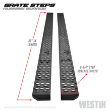 Load image into Gallery viewer, Westin Grate Steps Running Boards 90 in - Textured Black
