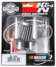 Load image into Gallery viewer, K&amp;N Universal Chrome Filter 1 3/8 inch FLG / 2 1/2 inch Base / 2 inch Top / 2 1/4 inch Height
