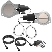Load image into Gallery viewer, QTP 4in Bolt-On QTEC Dual Electric Cutout Valves w/Flanges - Pair
