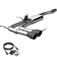 Load image into Gallery viewer, QTP 14-18 Chevy Silverado 1500 4.8L/5.3L EC/CC SB 304SS Screamer Cat-Back Side Exit w/4.5in Blk Tips
