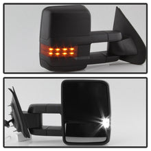 Load image into Gallery viewer, xTune Chevy Silverado 14-16 Heated Amber LED Signal Telescoping Mirrors MIR-CSIL14S-G2-PWH-AM-SET
