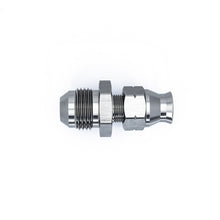 Load image into Gallery viewer, DeatschWerks 8AN Male Flare to 5/16in Hardline Compression Adapter - Anodized Matte Black
