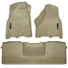 Load image into Gallery viewer, Husky Liners 10-12 Dodge Ram 2500/3500 Mega Cab WeatherBeater Combo Tan Floor Liners
