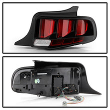 Load image into Gallery viewer, Spyder 10-12 Ford Mustang Red Light Bar LED Sequential Tail Lights - Blk ALT-YD-FM10-RBLED-BK
