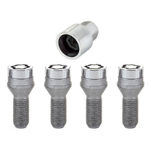Load image into Gallery viewer, McGard Wheel Lock Bolt Set - 4pk. (Cone Seat) M14X1.5 / 17mm Hex / 27.5mm Shank Length - Chrome
