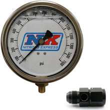 Load image into Gallery viewer, Nitrous Express Nitrous Pressure Gauge 4in-High Accuracy 8AN
